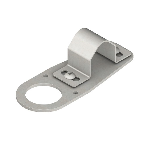 [75992] Bracket: V-Clamp Flat with Fasteners for Mounting Sensor with 30mm Threads to Pipe or Extrusions 32.6mm (1.28in) (SMB30FVK)