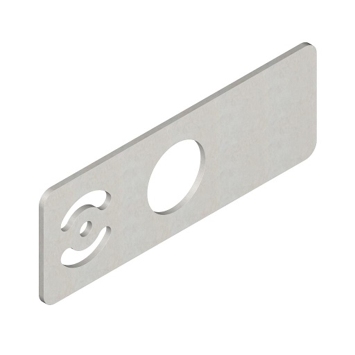 [77906] AUTOMOTIVE BRKT STRAIGHT LEGEND PLATE (SMBAMS30PL52)