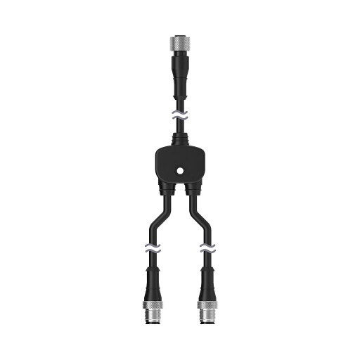 [79657] Splitter M12F to M12M and M12M connectors (CSF-M12F51M12M41)