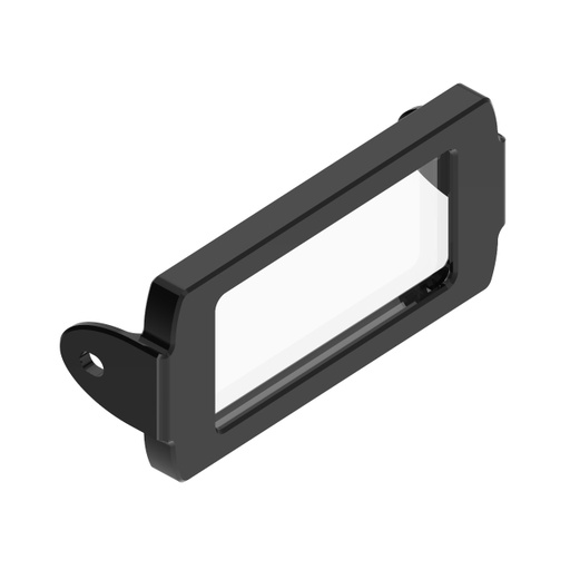 [801381] Bracket: Protective display cover for VE Series Painted black aluminum with borosilicate glass window (VEDC-BG)