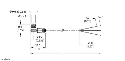 [U2506-29] Turck Actuator and Sensor Cordset, Connection Cable (PKW 3M-6)