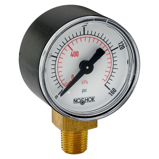 [15-100-30-psi/kPa-RIGHT] 100 Series Pressure Gauge, 0 psi to 30 psi