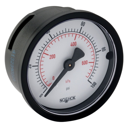 [20-110-30-vac/bar] 100 Series Pressure Gauge, 0 psi to 30 psi