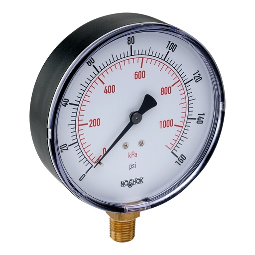 [40-100-30-vac/kg/cm2] 100 Series Pressure Gauge, 0 psi to 30 psi