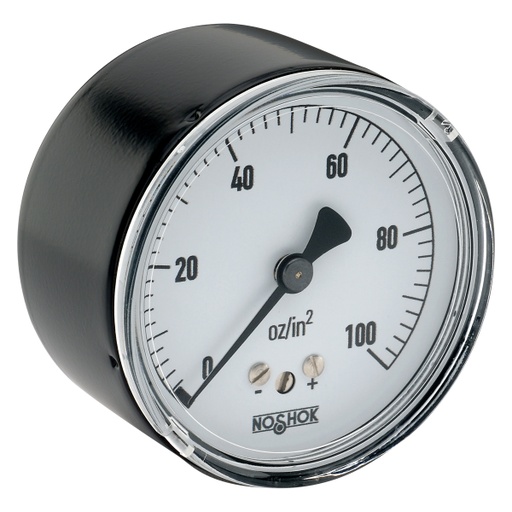 [25-210-5-psi-CFF] 200 Series Low Pressure Diaphragm Dry Pressure Gauge, 0 psi to 5 psi, Chrome Front Flange