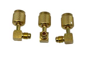 [MKELBOW3] 3 pack of 1/4" SAE x 1/4" SAE 90Â° swivel adapters