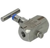 [81640187] Wika IV10 Series IV10 Series Needle Valve, 316/316L SS, 1/2" NPTF to 1/2" NPTF, 6000 psi