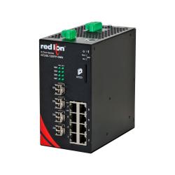 [NT24K-12FX4-ST] NT24K®-12FX4 MANAGED GIGABIT ETHERNET SWITCH, 12 PORTS (8 GIGABIT COPPER PORTS AND 4 100BASE-FX FIBER PORTS), DIN RAIL MOUNT, 10-49VDC POWER PORTS