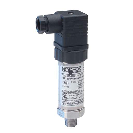 [625-200-2-1-2-25] 625 Series Intrinsically Safe Pressure Transmitter, 200PSI, M12x1 (4 PIN) IP67, =+/- 0.125% Full Scale, 1/4"NPT Male