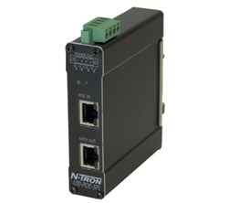 [100-POE-SPL-12] 100 PoE Series, 2-Port, N-Tron 100-POE-SPL-12 PoE Splitter