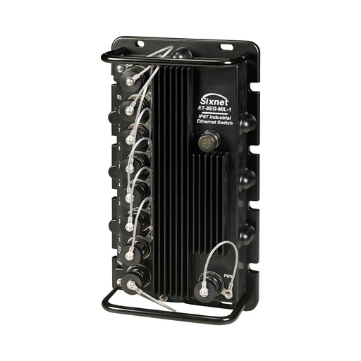 [ET-8EG-MIL-1] ET Series, 8-Port, Sixnet ET-8EG-MIL-1 Unmanaged Industrial Ethernet Switch