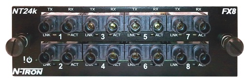 [NT24K-FX8-ST] NT24k Series, N-Tron NT24k® Module-100BaseFX Multimode ST-2km