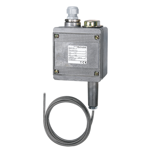 [T2H-S154S] Barksdale Remote Mount Temperature Switch, Dual switch (2 SPDT), NEMA 4 Enclosure, -50/150F range, 6FT Capillary