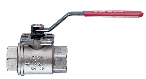 700001 Inox-Val Series, Full Port, SS Ball Valve, 350-2000 psi, FNPT Threaded w/ ISO 5211 pad and Double "D" Stem