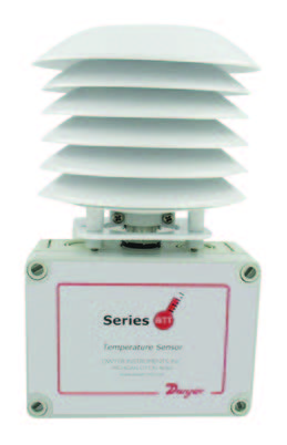 [BTT-R25-1] Series BTT Temperature Transmitter, Outside Air with Radiation Shield, 2.5" Probe, 4-20mA Output