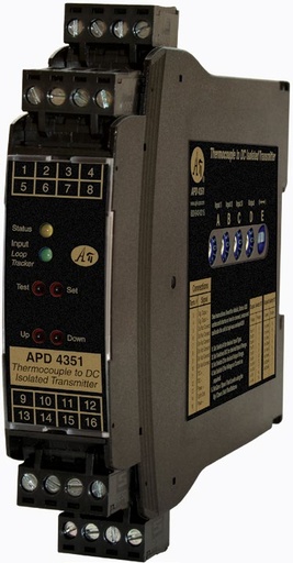 [APD 4008] POTENTIOMETER TO DC ISOLATED SIGNAL CONDITIONER, 85-265 VAC/VDC