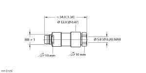 [U6511] Turck Actuator and Sensor Field Wireable, Field-Wireable Connector, Male Connector M8 × 1/Ø 8 mm, Straight (BS 5132-0)