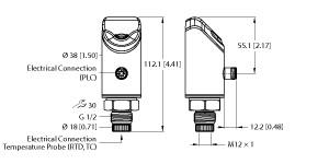 [100003640] Turck Temperature Detection, With Current or Voltage Output and PNP/NPN Transistor Switching Output (TS720-LI2UPN8-H1141)