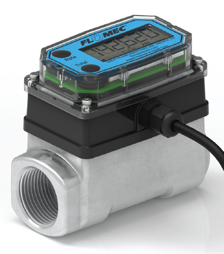 [G2A20NQ9GMB] Flomec G2 Series, Turbine Flow Meter, 2" NPTF, Battery Powered Display, Aluminum Body for Solvents and Fuel