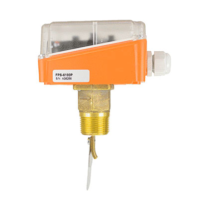 [FPS-5100P] Kobold Paddle Bellows Flow Switch, Brass Bellows, SS Paddle, 1-8" Pipe Size