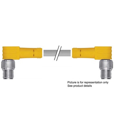[U0981-31] Turck Double-ended Cordset, Right angle Male Connector to Right angle Male Connector (PSW 3M-2.1-PSW 3M)