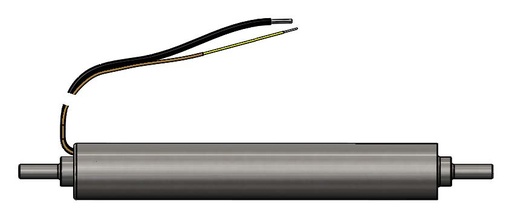 [2193-1868] Watlow Fluent In-Line Heater, 1.63" O.D. x 6.5" Length 120V 1000W, 1/2" Straight Inlet & Outlet Fitting, 12" Power and Type K T/C