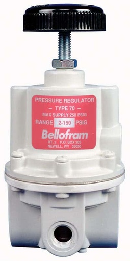 [960-129-010] Bellofram T70 High Flow Precision Air Regulator 1/4" NPT, 0-2 PSI, Slow Bleed