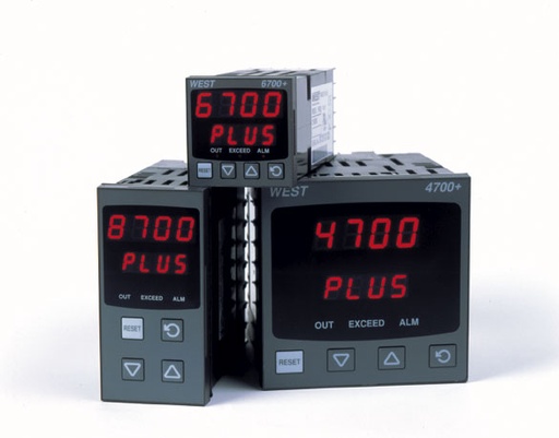 [P6701Z2111000] West 6700+ Limit Control, 1/16 DIN, Universal Input, Latching Limit Relay, Relay Output 2, 100-240VAC,