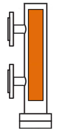 [W1112664] Gems Visual Level Indicator: BM-2-T1-S4/.75"300#-B10-38.500-38.500-PP1-XMS(4-20)