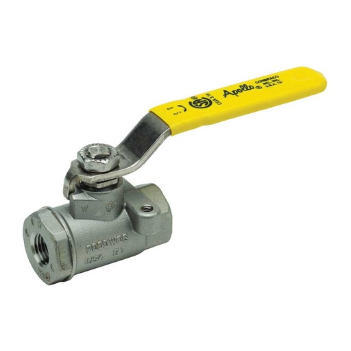 [7790101] Apollo™ 2-Piece Ball Valve With 2-Point Mounting, 1/4 in Nominal, SAE Straight Thread Connection