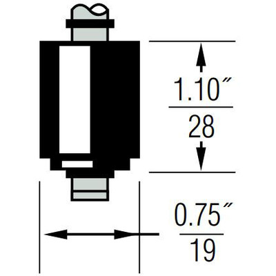 [187553] Gems  FLOAT ASSEMBLY, BUNA, 1.1" X 0.75" DIAMETER, MOULDED (10pc MOQ)