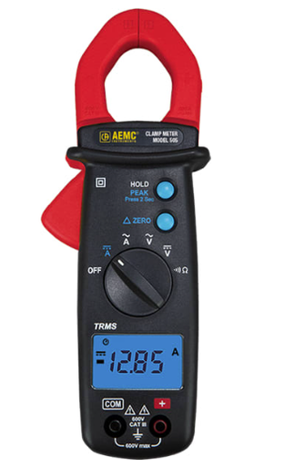 [2139.82] Clamp-on Meter Model 505 (TRMS, AC/DC, 400AAC/DC, 600VAC/DC, Ohms, Continuity) RATED 600V CAT III Replacement for Cat #2117.22 - Model 503