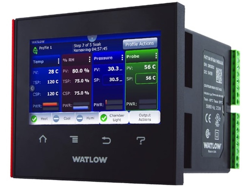 [F4T1A1AAA1D5AAA] Watlow F4 w/Touchscreen Series F4T Process Controller