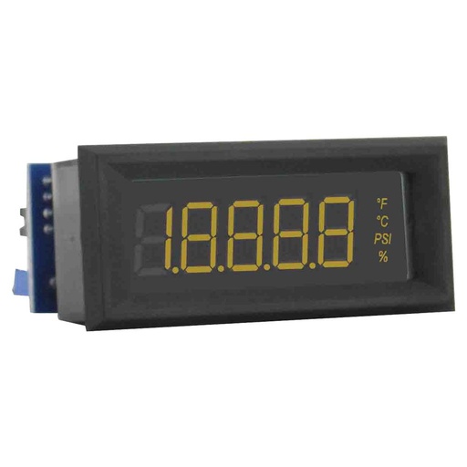 [DPML-401] LCD Digital panel meter, loop powered 4 to 20 mA, amber segments.