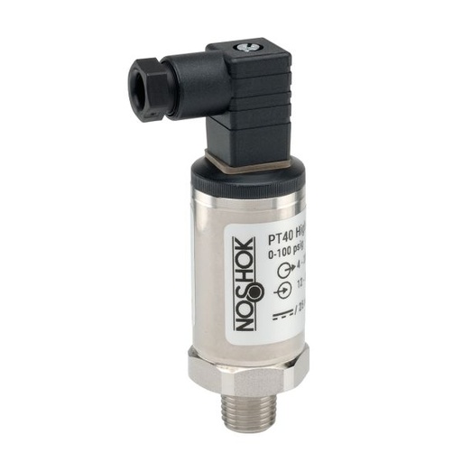 [PT40-200psig-1-1-2-7] PT40 Series High Accuracy Fixed Range Pressure Transmitter, 0 to 200 PSIG, ±0.25% of span, 4-20mA, 2-Wire, 1/4" NPT Male, DIN Form C - Mini Hirschman Connector, Field Adjustable Offset and Span