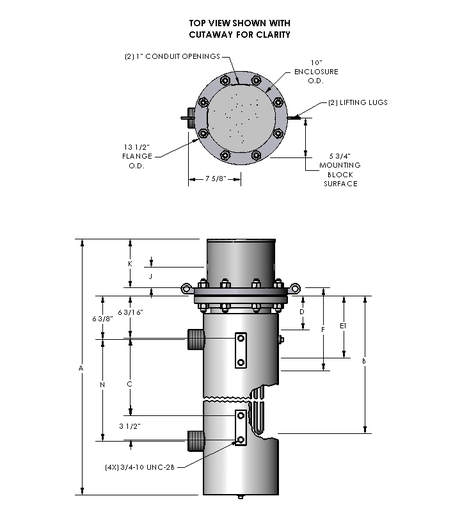 [4001-2949] Watlow Circulation Flange Heater