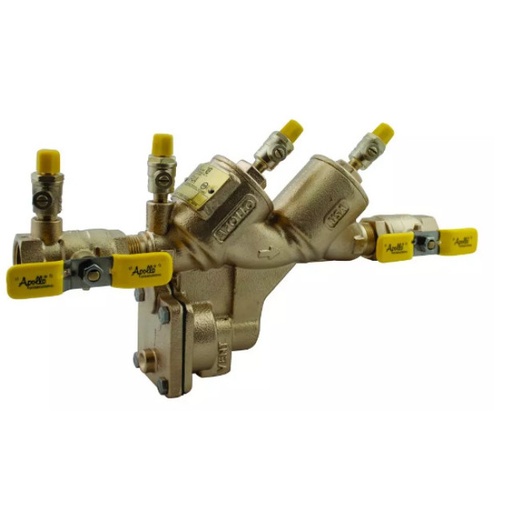 [4ALF208A2F] Apollo Bronze Reduced Pressure Backflow Preventer with Standard Ball Valves, SAE Threaded Test Cocks 2" (2 x FNPT)