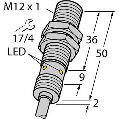 [1634782] Turck  (BI4U-EM12WD-AN6X-0.2-DT04-3PM3/S90)