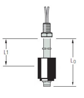 [W1113342] Gems LS-700, Single Point Level Switch, LS-700-6-BR-BN-SPST-020-GR1-1