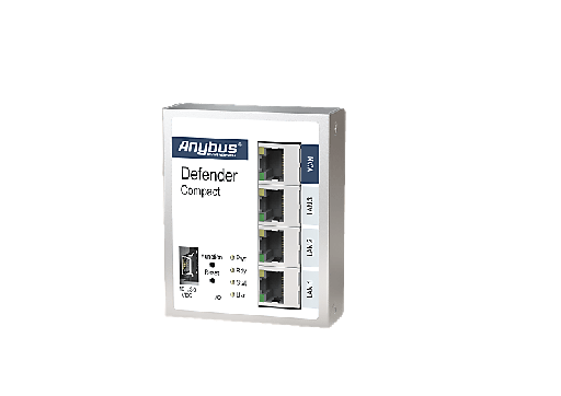 [ABD1004-NATFW] Anybus Defender, Anybus Defender Compact 1004 - Industrial Firewall - DIN Rail - 4x100Mbit RJ45 - NAT/FW