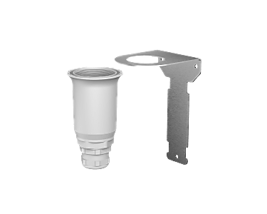 [024709-B] Anybus Wireless Bolt base protector with mounting bracket kit for wall or pole mounting. Includes Ø 50mm O-ring, M32 Cable Gland with washer and rubber inserts, stainless-steel bracket, 2x slim clamps, 3x screws and 3x screw anchors (nylon).