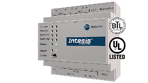 [IN7004852500000] Intesis Modbus TCP & RTU Master to BACnet IP & MS/TP Server Gateway - 250 points