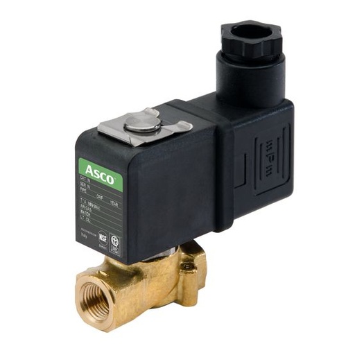 [U8256A107EAC120/60,110/50D] 256 Series 1/4" NPT 2-Way Compact Solenoid Valve (8256), 120 VAC, 2 Way-2/2 NC