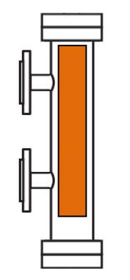 [W1117996] SureSite Mini Alloy Visual Level Gauge BM-2-T10-S4/.5"150#-B10-96.000-96.000-PP1----