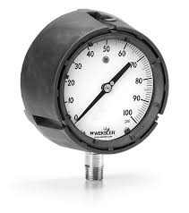 [AA442PJ2LW] Weksler 4 1/2" Royal Guage, 0-300 PSI, 1/4" NPT Lower Mount, Poly Case, 316SS Tube & Socket, 0.5% Accuracy