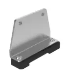 [814019] Banner Bracket for Mounting R90 on DIN Rail. R90 Right-Angle 35 mm DIN Mount. M4 x 0.7 mm. Stainless Steel (SMBR90RADIN)