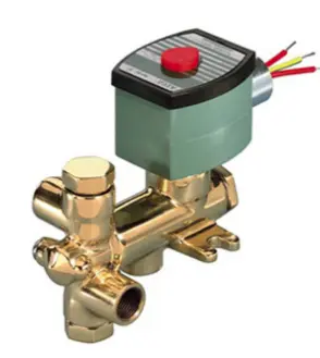 [8300G072UAC120/60D] Valve 3 Way, Direct Acting, Brass Body, 3/8"NPT, Universal Operation, 120/60