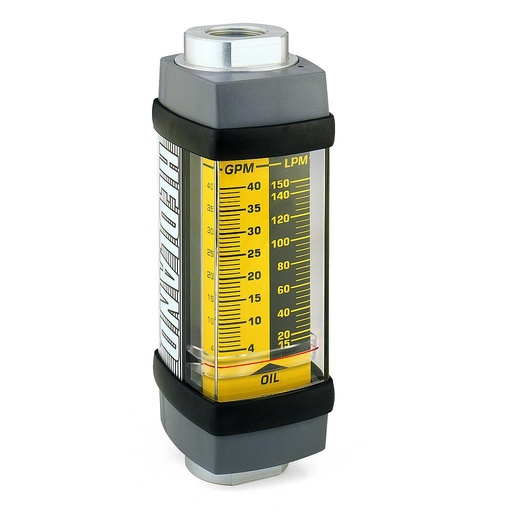 [H601A-005] Hedland Flow Meter for Oil & Petroleum, 1/2"NPT, Aluminum Body, 0.5-5 GPM