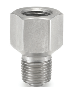 [04-1106-S-50] Ashcroft Pulsation Dampener, 1/2" NPT Male Process Connection, 303 SS, 1/2" NPT Female Instrument Connection