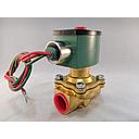 [JKH8210G014DC24DCD] GENERAL SERVICE SOLENOID VALVE,  BRASS BODY 1" NPT 2W, NORMALLY OPEN, 24VDC, Junction Box, HIGH TEMP COIL 
